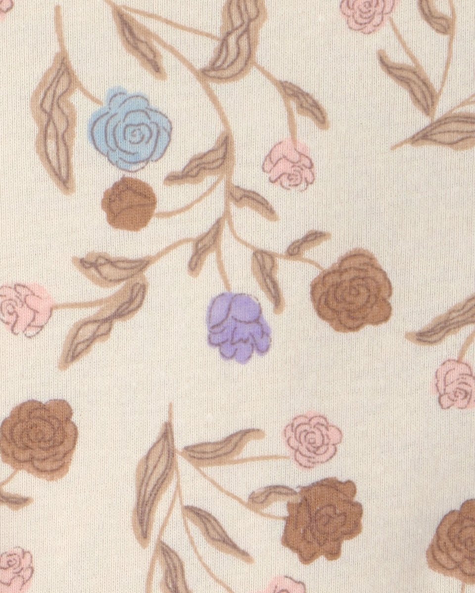 Conjunto tres piezas de algodón con blusa sin mangas, body y pantalón corto con diseño a rayas rosa
