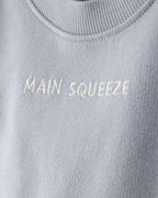 Conjunto tres piezas de algodón sudadera, body y pantalón corto con diseño limones