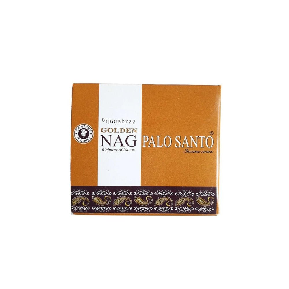 Conos de Incienso Golden Nag Palo Santo 10 unidades Vijayshree
