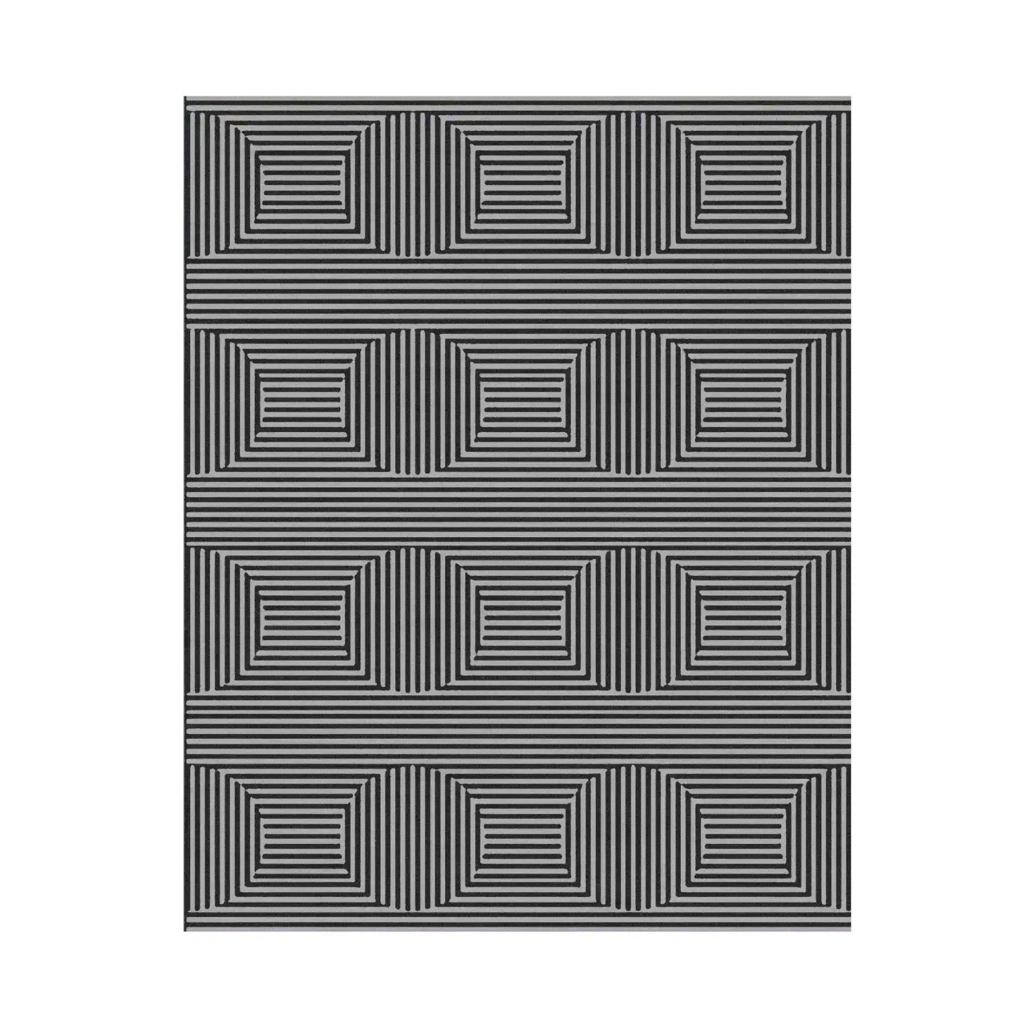 Contemporary Eclipse Illusion Hand Tufted Wool Rug