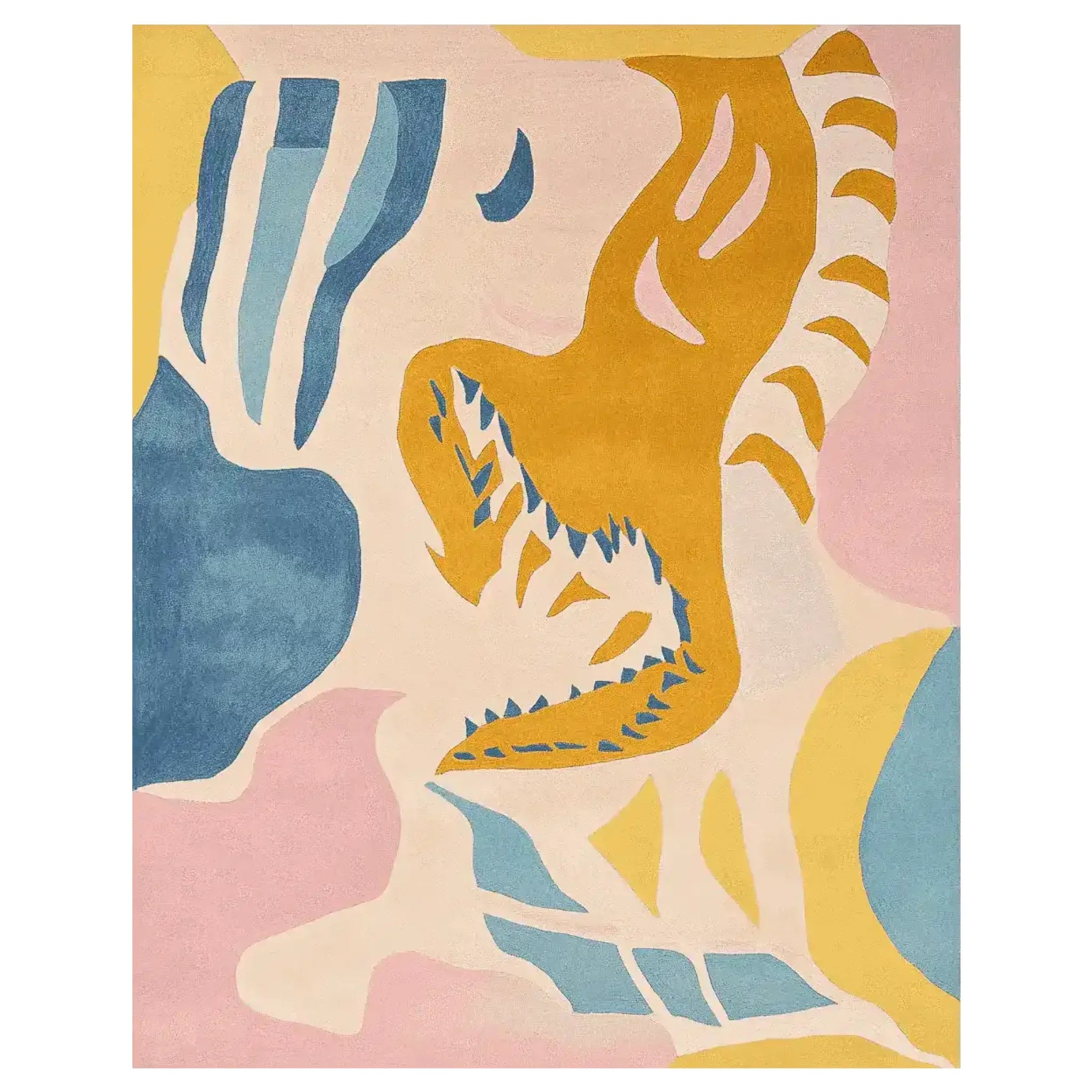 Contour Clash Heat Hand Tufted Rug
