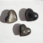 Corazón de Obsidiana Plateada