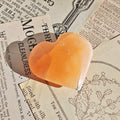 Corazón de Selenita Melocotón - Edición Imperfecta