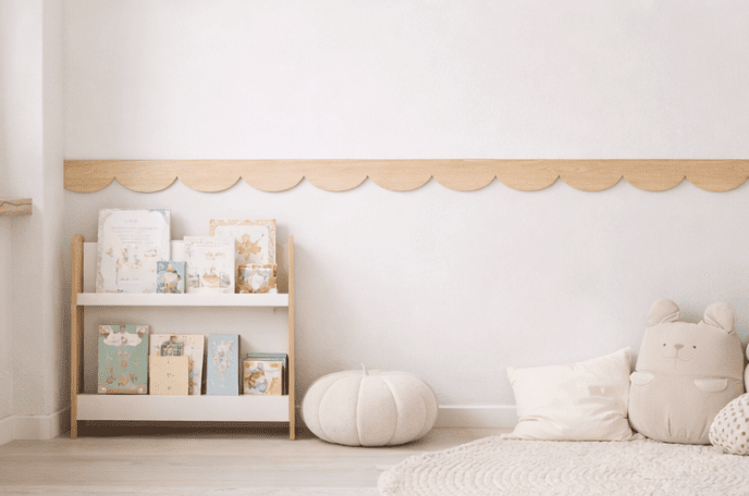 Cornisa de Madera Ondas - Haya Natural