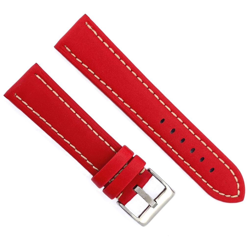 Correa Diloy de Piel color Rojo