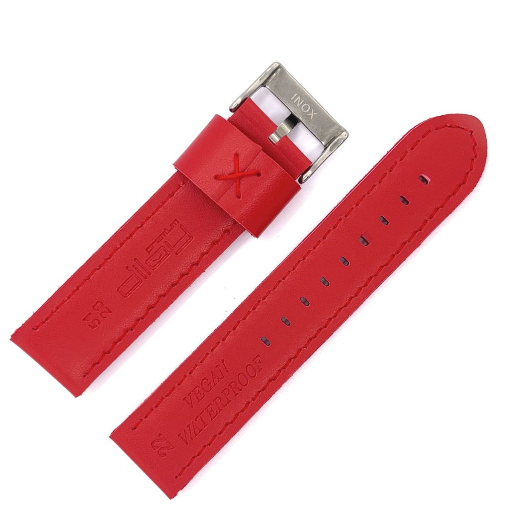 Correa Diloy de microfibra color Rojo