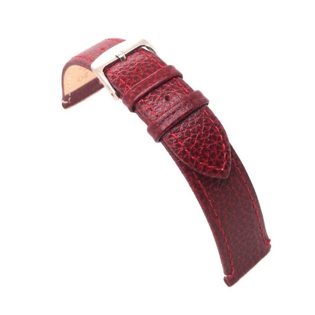 Correa Diloy de Piel color Burdeos