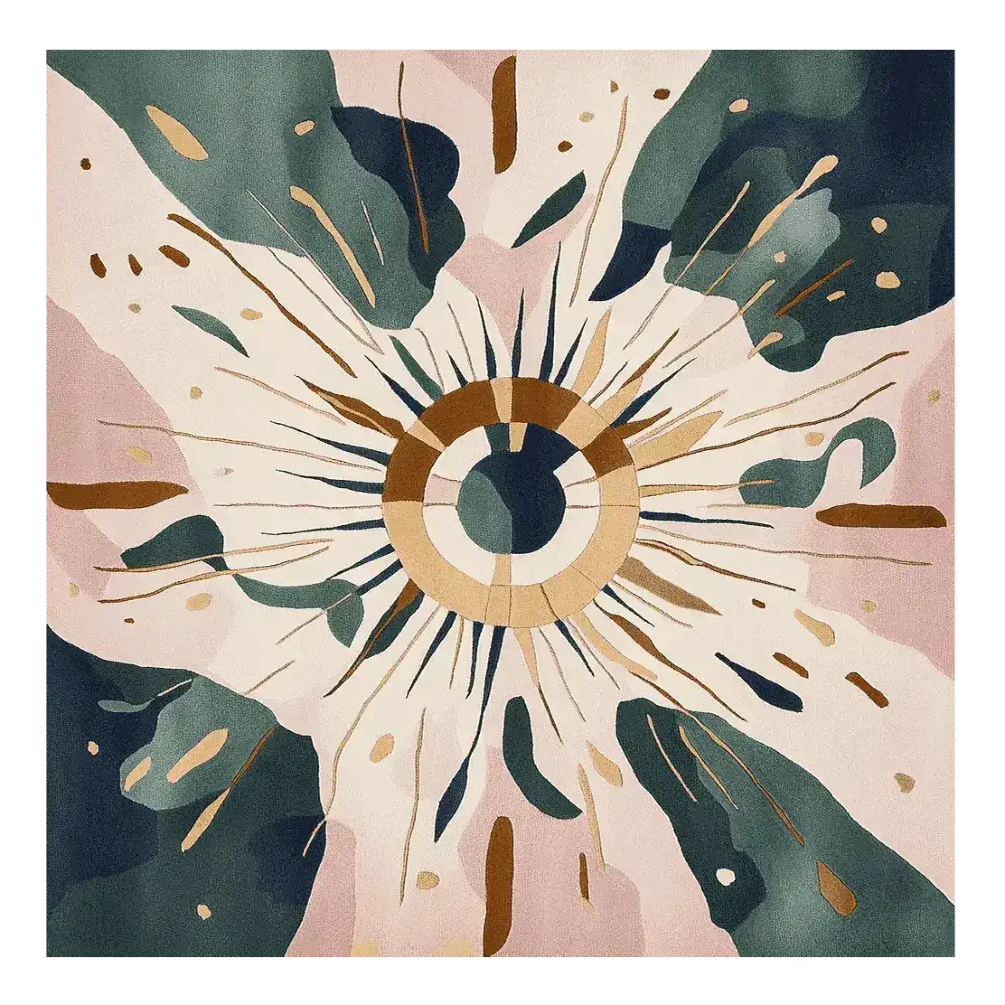 Cosmic Burst Hand Tufted Rug