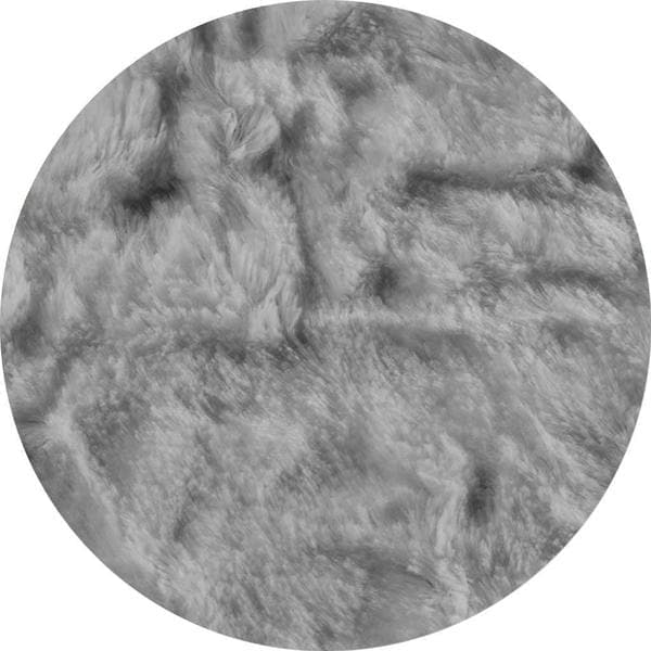 Pouf Footstool Cover - Faux Fur