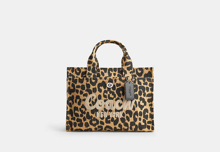 COACH® Women's Bolso Grande Cargo Con Estampado De Leopardo | Toile