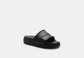 COACH® Men's Chanclas Jesse en Negro, Talla 11 | Matières Mélangées