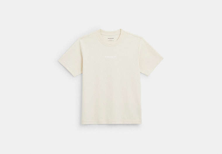 COACH® Women's Top Coach en Beige, Talla Mediano | Autre