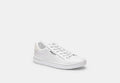 COACH® Women's Zapatilla deportiva con pinza y lengüeta baja en Blanco, Talla 11 | Cuir