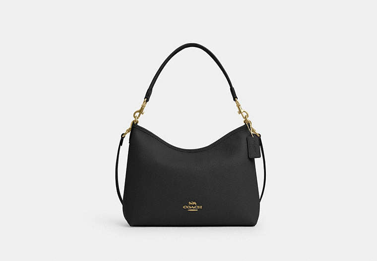 COACH® Women's Bolso De Hombro Laurel en Negro | Cuir