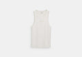 COACH® Women's Camiseta sin mangas en Blanco, Talla Mediano