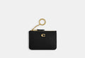COACH® Women's Portadocumentos De Identidad Mini Skinny en Oy2/Negro | Cuir