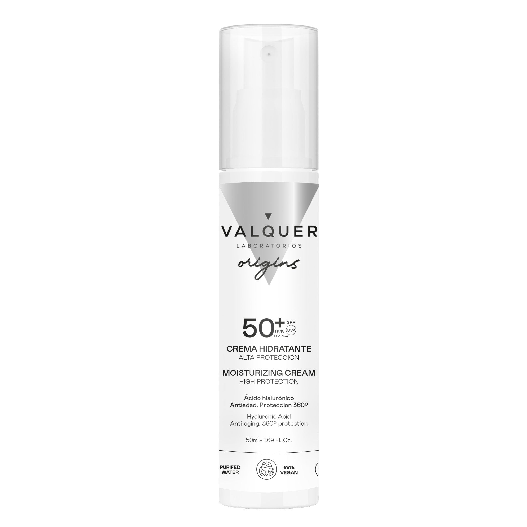 Crema Hidratante con Alta Protección Solar SPF 50+ – UVA/UVB + Hydromanil® - 50 ml