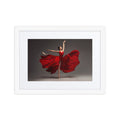 Crimson Elegance | Dance-Art Framed Poster #54 (17.5" H x 21.5" W)