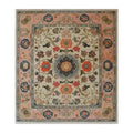 Crimson Medallion Serenity Hand Knotted Area Rug