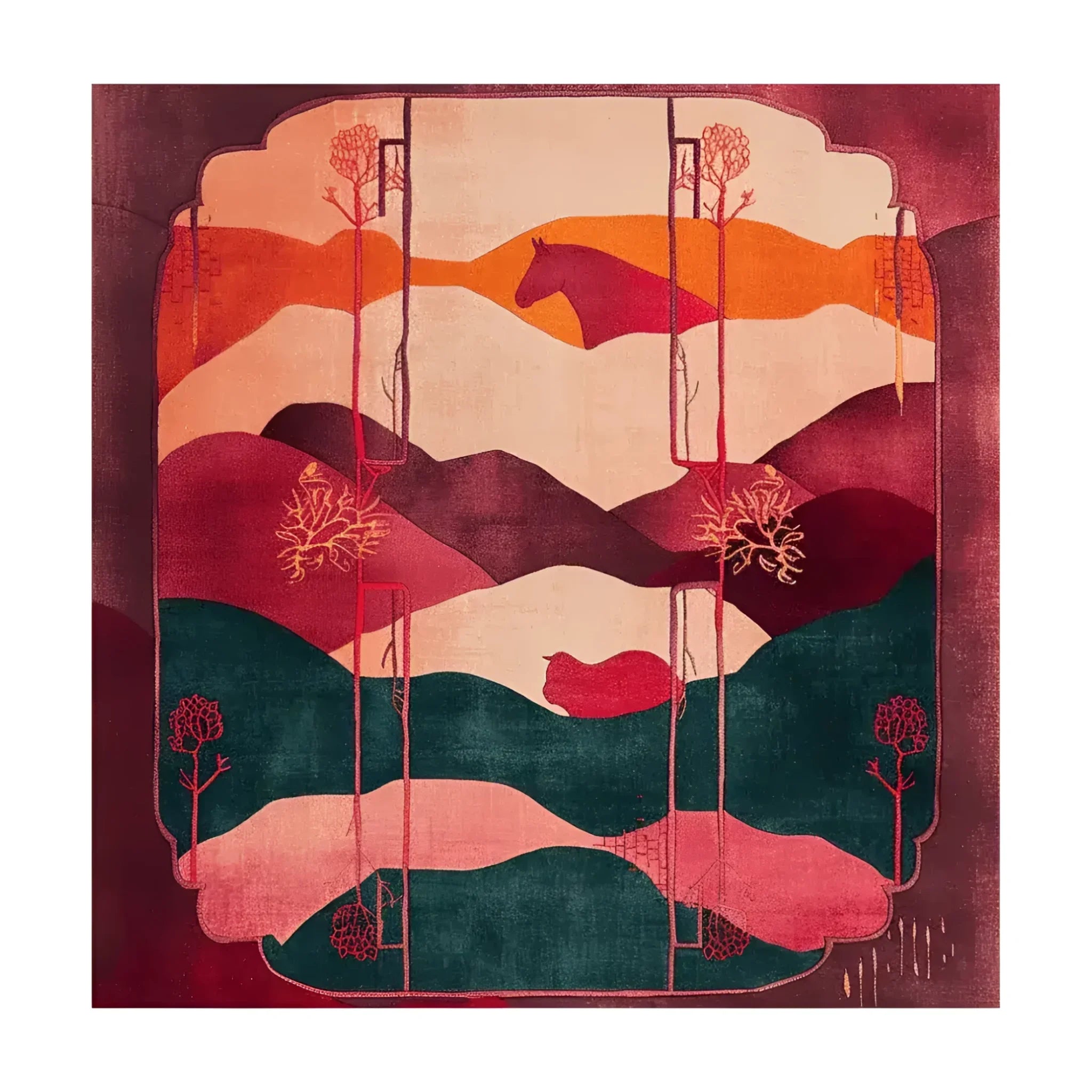 Crimson Valley Hand Tufted Rug