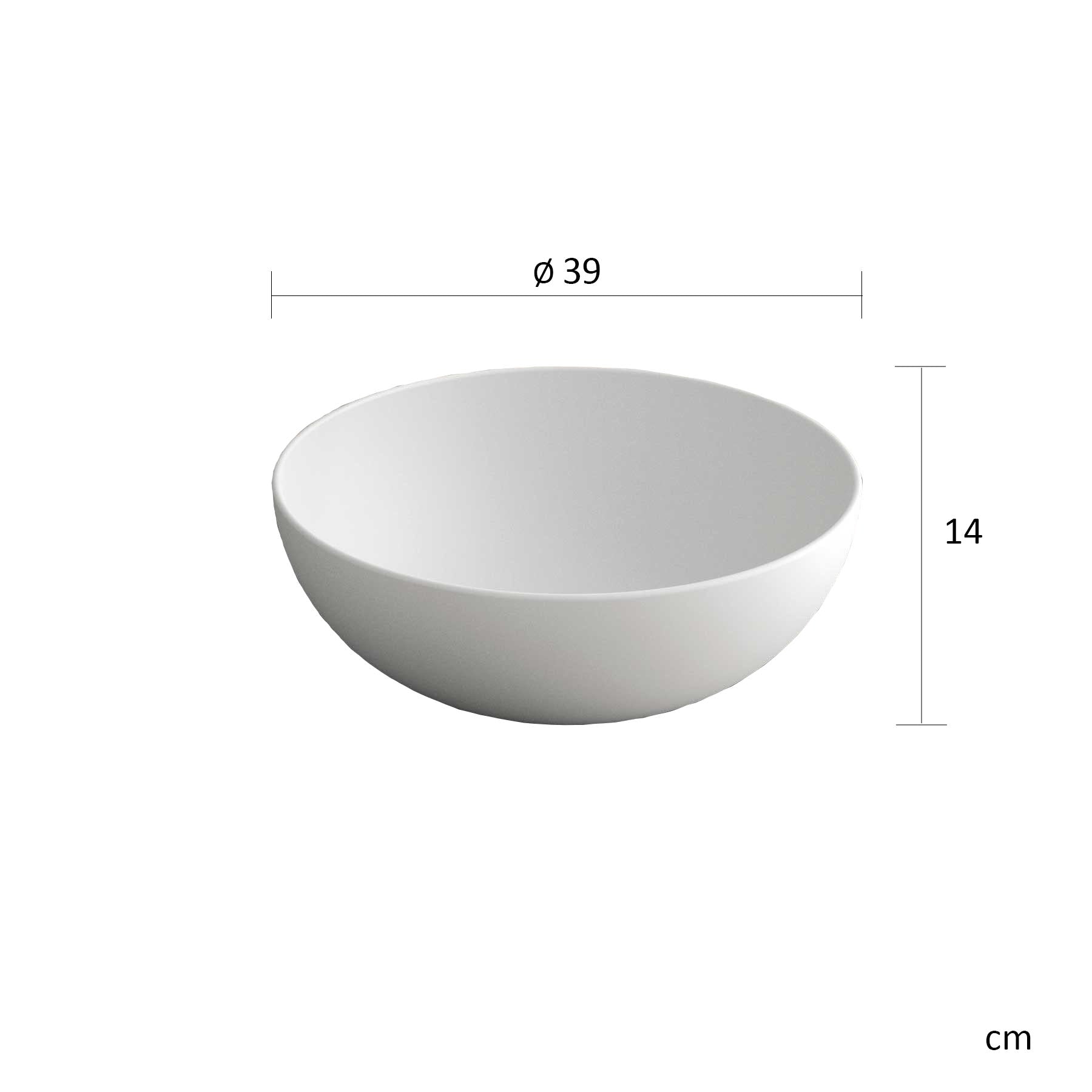 BATHME NIZA Encimera de Baño con Lavabo SOLID SURFACE Blanco Mate Color Roble