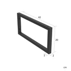BATHME NIZA Encimera de Baño con Lavabo SOLID SURFACE Negro Mate Color Roble