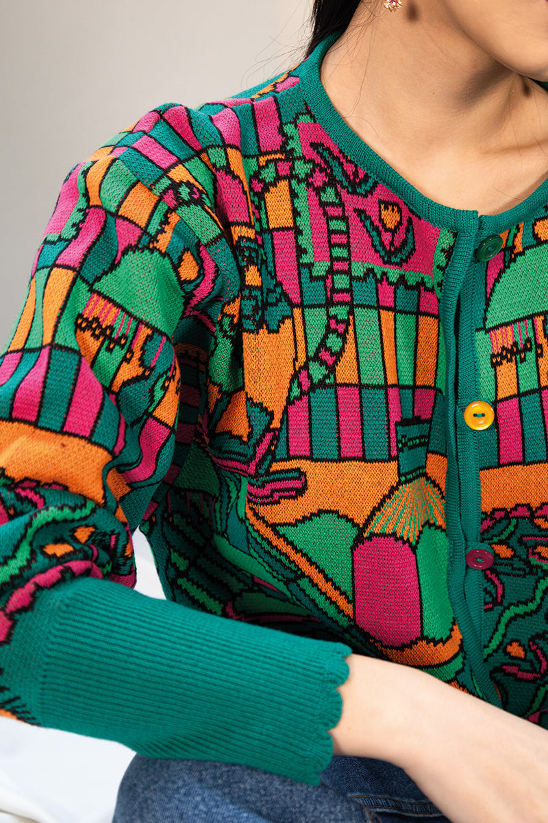 CARDIGAN CROQUIS | GREEN