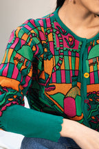 CARDIGAN CROQUIS | GREEN