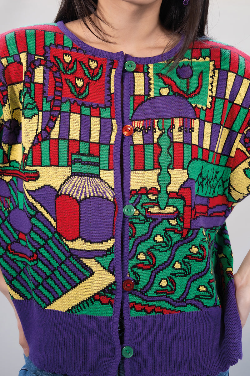 CARDIGAN CROQUIS | VIOLET