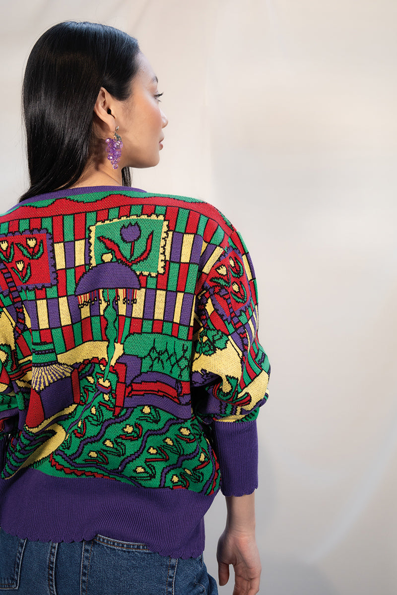 CARDIGAN CROQUIS | VIOLET