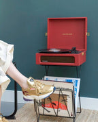 Crosley - Tocadiscos Crosley Voyager Bluetooth Doble - Borgoña