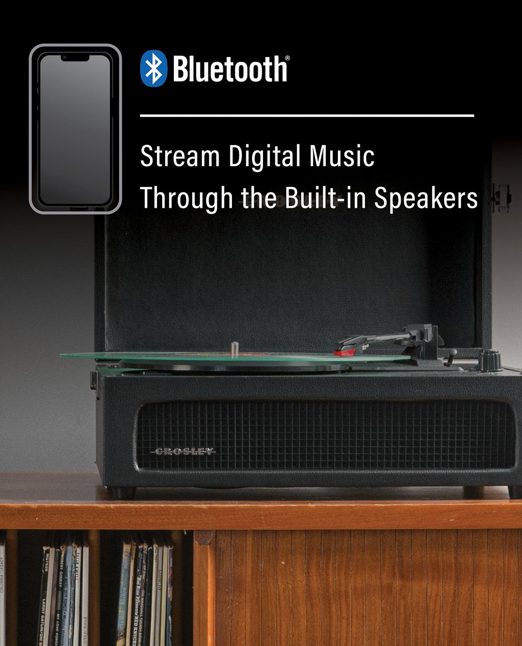 Crosley - Tocadiscos Crosley Voyager Bluetooth Doble - Duna