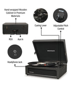 Crosley - Tocadiscos Crosley Voyager Bluetooth Doble - Rosa Amatista
