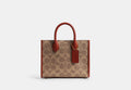 COACH® Women's Bolso Tote Ace 17 En Lona De Firma en Beige | Pvc