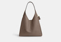 COACH® Women's Bolso de hombro Brooklyn 39 en Gris | Cuir