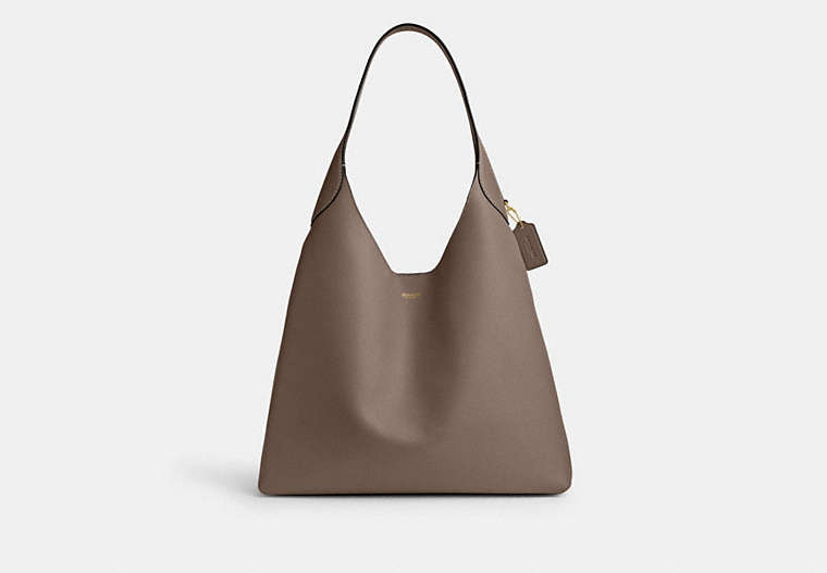 COACH® Women's Bolso de hombro Brooklyn 39 en Gris | Cuir