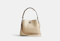 COACH® Women's Willow Shoulder Bag en Blanco | Cuir