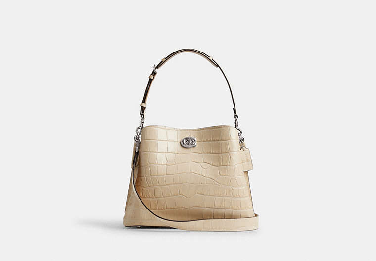 COACH® Women's Willow Shoulder Bag en Blanco | Cuir