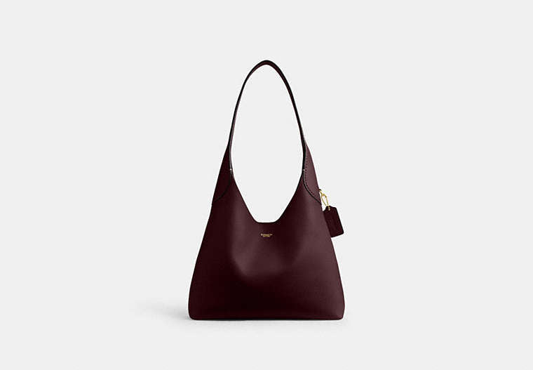 COACH® Women's Bolso de hombro Brooklyn 28 en Rojo | Cuir