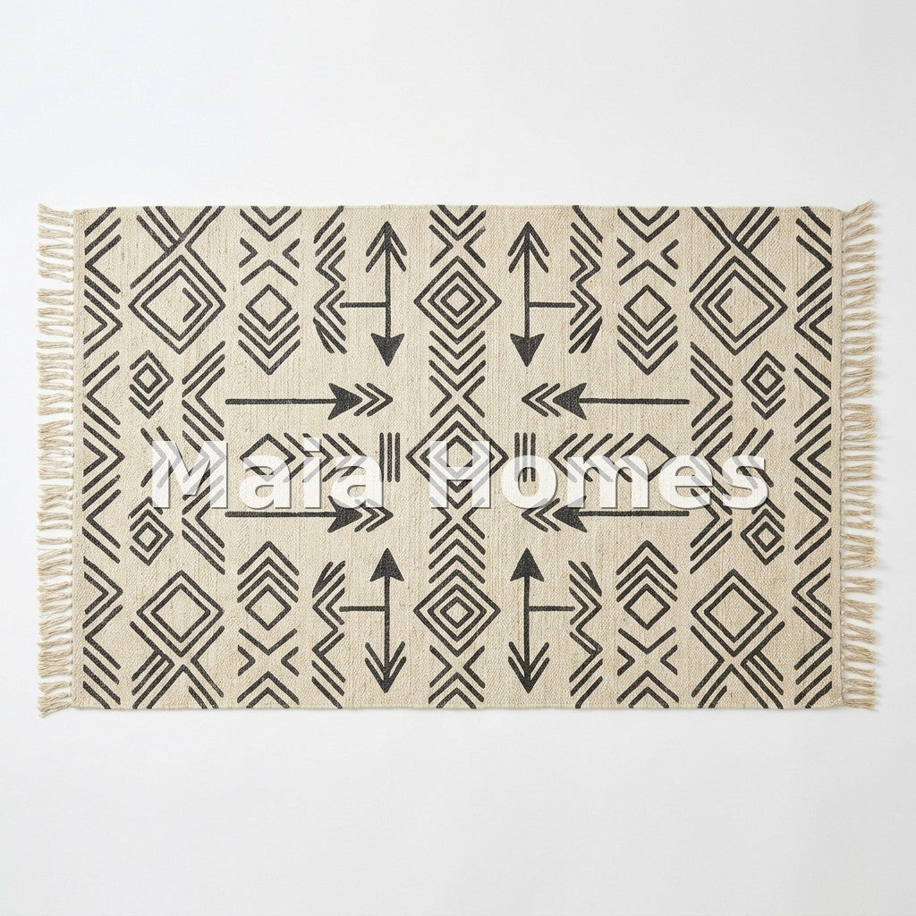 Custom AI Rug — Scandinavian | 5x8 feet | Jute