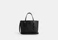 COACH® Women's Bolso tote Mollie 25 en Negro | Cuir