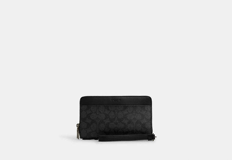 COACH® Men's Organizador de viaje de doble cremallera | Pvc