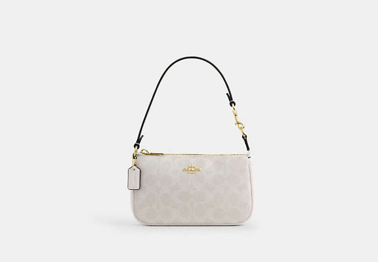 COACH® Women's Nolita 19 de lona de firma en Blanco | Pvc