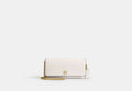COACH® Women's Cartera larga Evie con cadena en Blanco | Cuir
