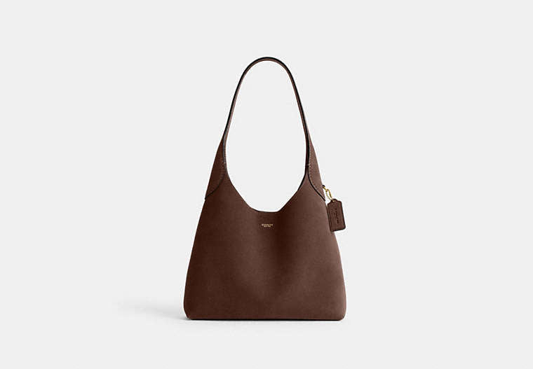COACH® Women's Bolso de hombro Brooklyn 28 en Castaño | Cuir