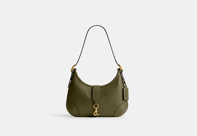 COACH® Women's Bolso de mano Hamptons en Verde | Cuir