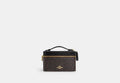 COACH® Women's Bolsa de cosméticos en lona de firma en Beige