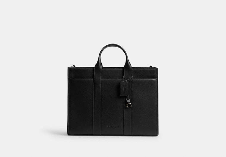 COACH® Men's Bolso tote Wesley en Negro | Cuir
