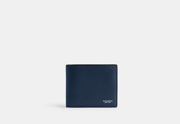 COACH® Men's Cartera 3 en 1 en Azul | Cuir