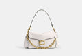 COACH® Women's Bolso de hombro con cadena Tabby en Blanco | Cuir